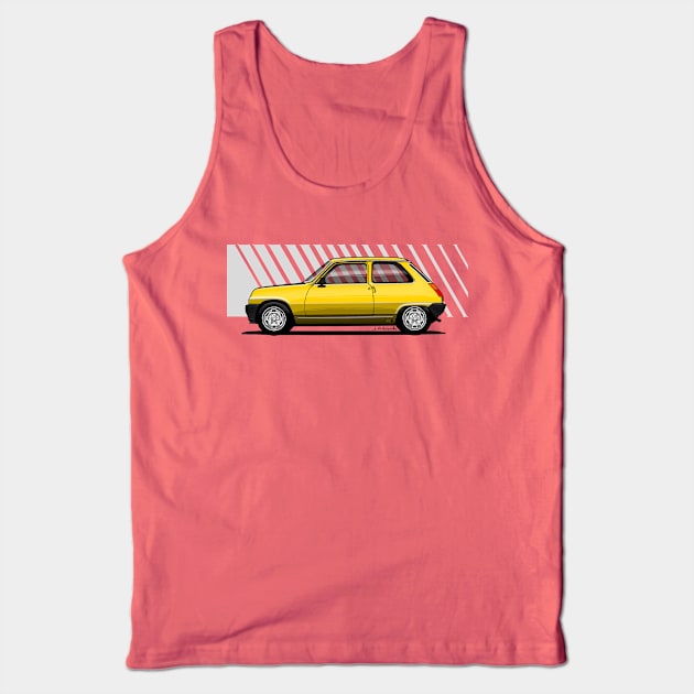 Drawing of the 5 Copa Tank Top by jaagdesign